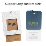 Label & Sticker hang tag, embossed tag, custom paper tag, eyelet tag, clothing tag, kraft hang tag