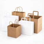 Paper Bag Custom Luxury Paper Shopping Bag with Ribbon Handle
