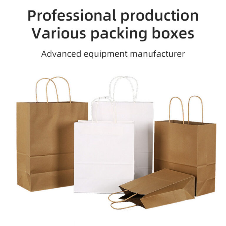 Paper Bag Custom Luxury Paper Shopping Bag with Ribbon Handle