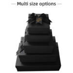 Lid & Base Box Custom Lid and Base Rigid Box with Shoulder Neck and Ribbon Pull