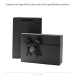 Lid & Base Box Custom Lid and Base Rigid Box with Shoulder Neck and Ribbon Pull