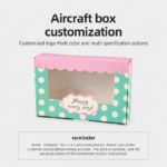 Card Carton Custom Window Box with PET Window and Paper Insert